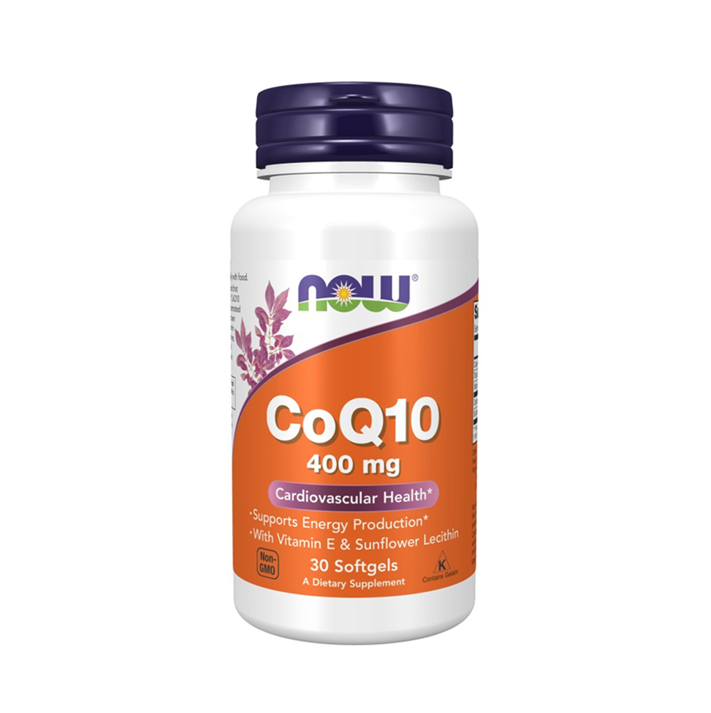 [9389] NOW Foods CoQ10 400 mg 30 Softgels - 30 Servings