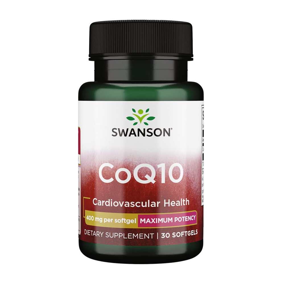 [9390] Swanson CoQ10 Maximum Potency 400 mg 30 Softgels - 30 Softgels