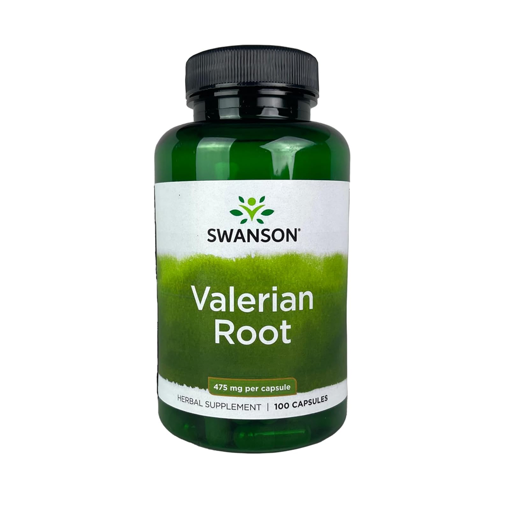 [9482] Swanson Valerian Root 475 mg, 100 Caps - 50 Servings