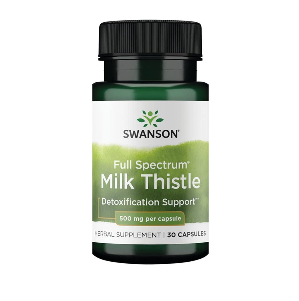 [10408] Swanson Full Spectrum Milk Thistle 500 mg 30 Caps - 15 Servings