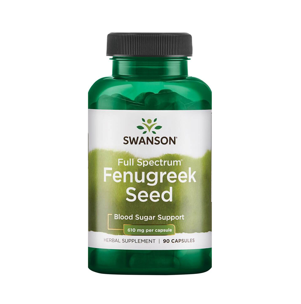 [10425] Swanson Fenugreek Seed 610mg 90 Caps - 45 Servings