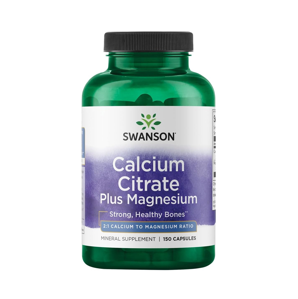 [10428] Swanson Calcium Citrate Plus Magnesium 150 Caps - 75 Servings