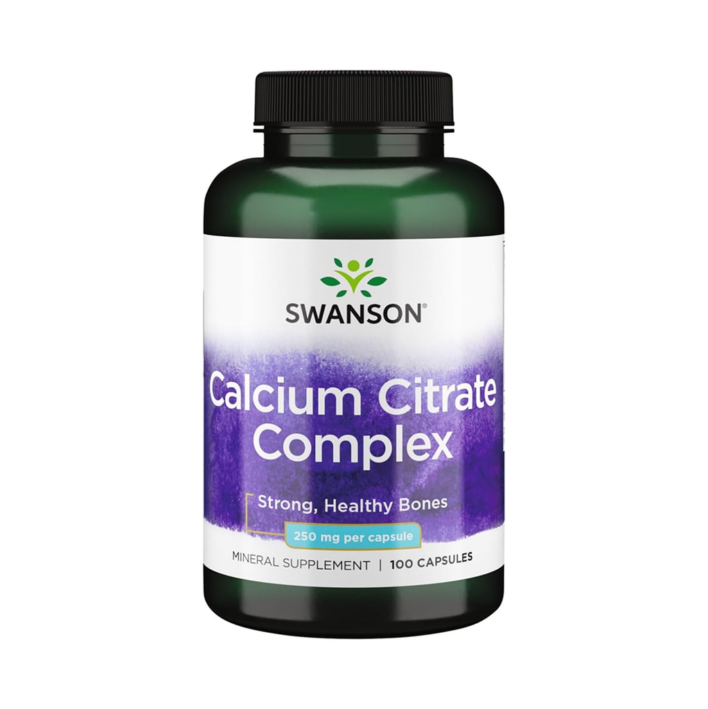 [10430] Swanson Calcium Citrate Complex 250 mg 100 Caps - 100 Servings