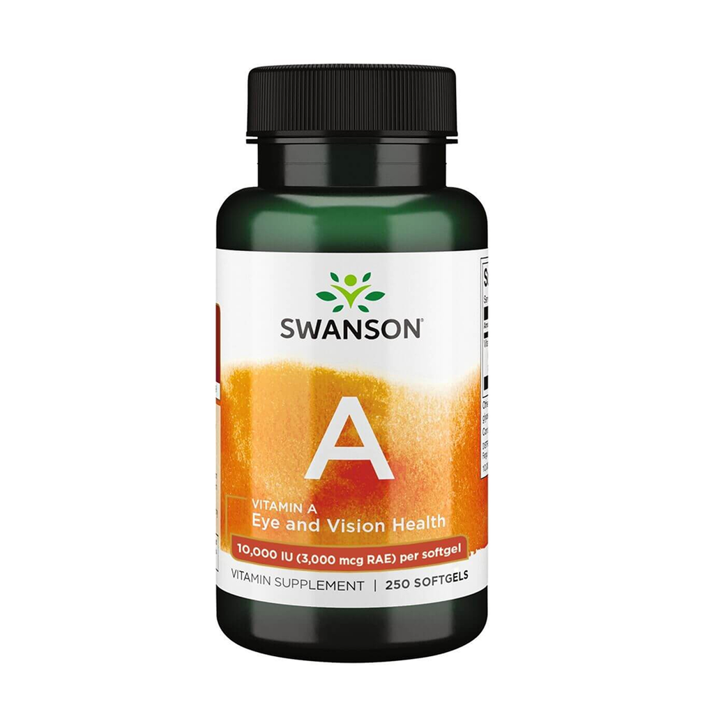 [10447] Swanson Vitamin A 10 000 IU - 250 Softgels - 250 Servings