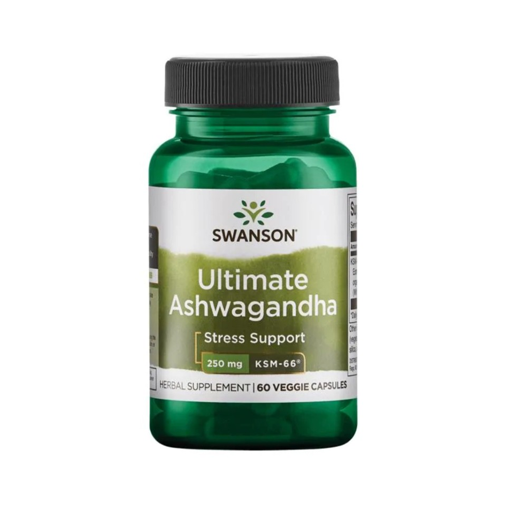 [10448] Swanson Ashwagandha Ultimate KSM-66 250 mg - 60 Vcaps - 60 Servings