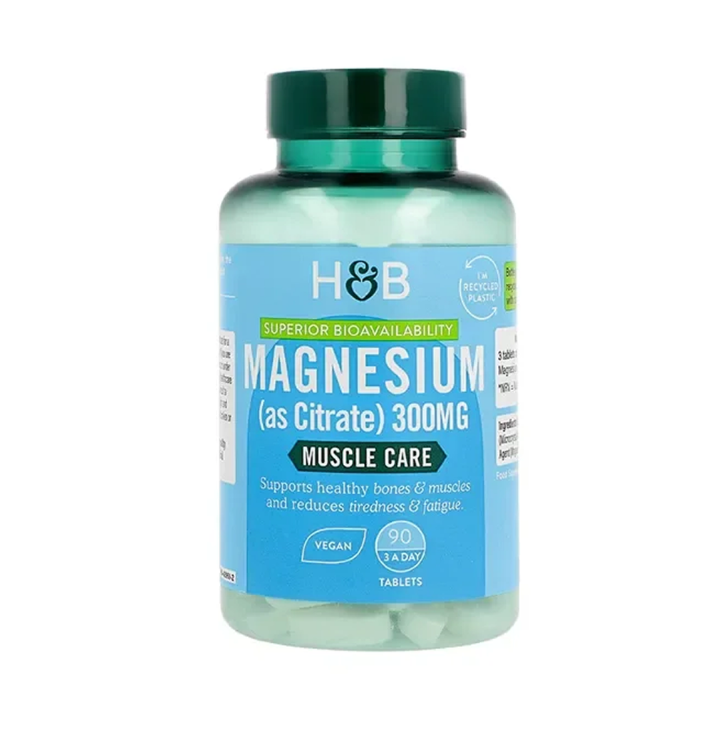 [10469] Holland & Barrett Magnesium Citrate, 300mg - 90 Tabs - 30 Servings