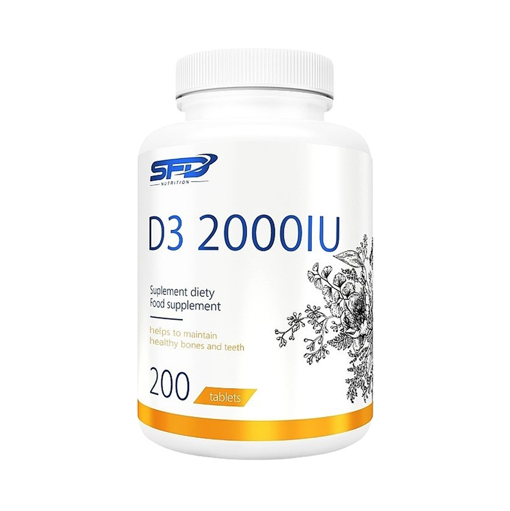 [10575] Sfd Nutrition D3 2000 Iu 200 Tabs - 200 Servings