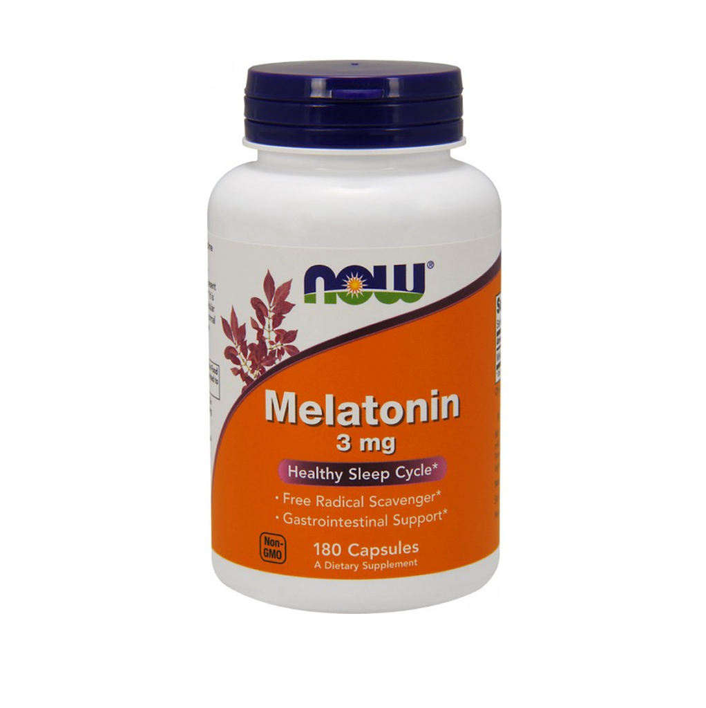 [10664] Now Melatonin 3 mg 180 Veg Caps - 180 Servings