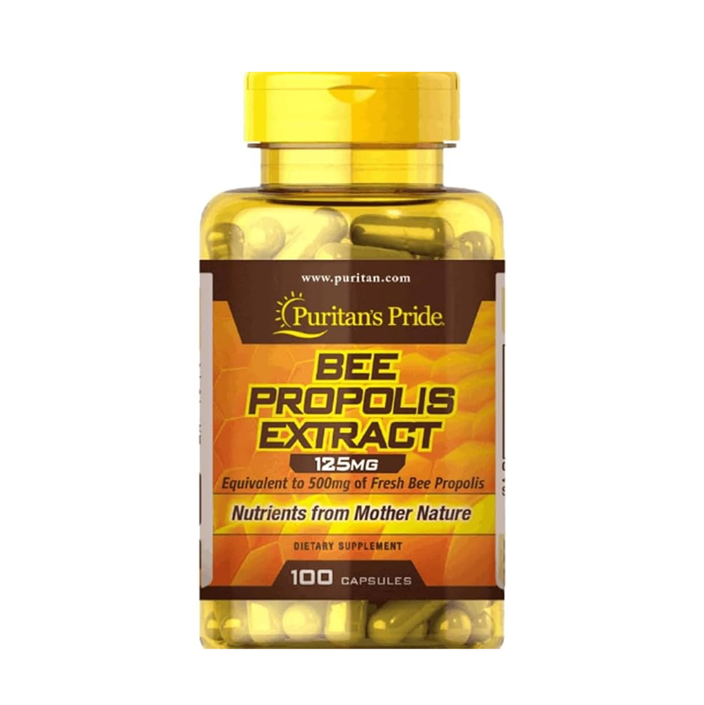 [10684] Puritan's Pride Bee Propolis Extract 125mg 100 Caps - 100 Servings