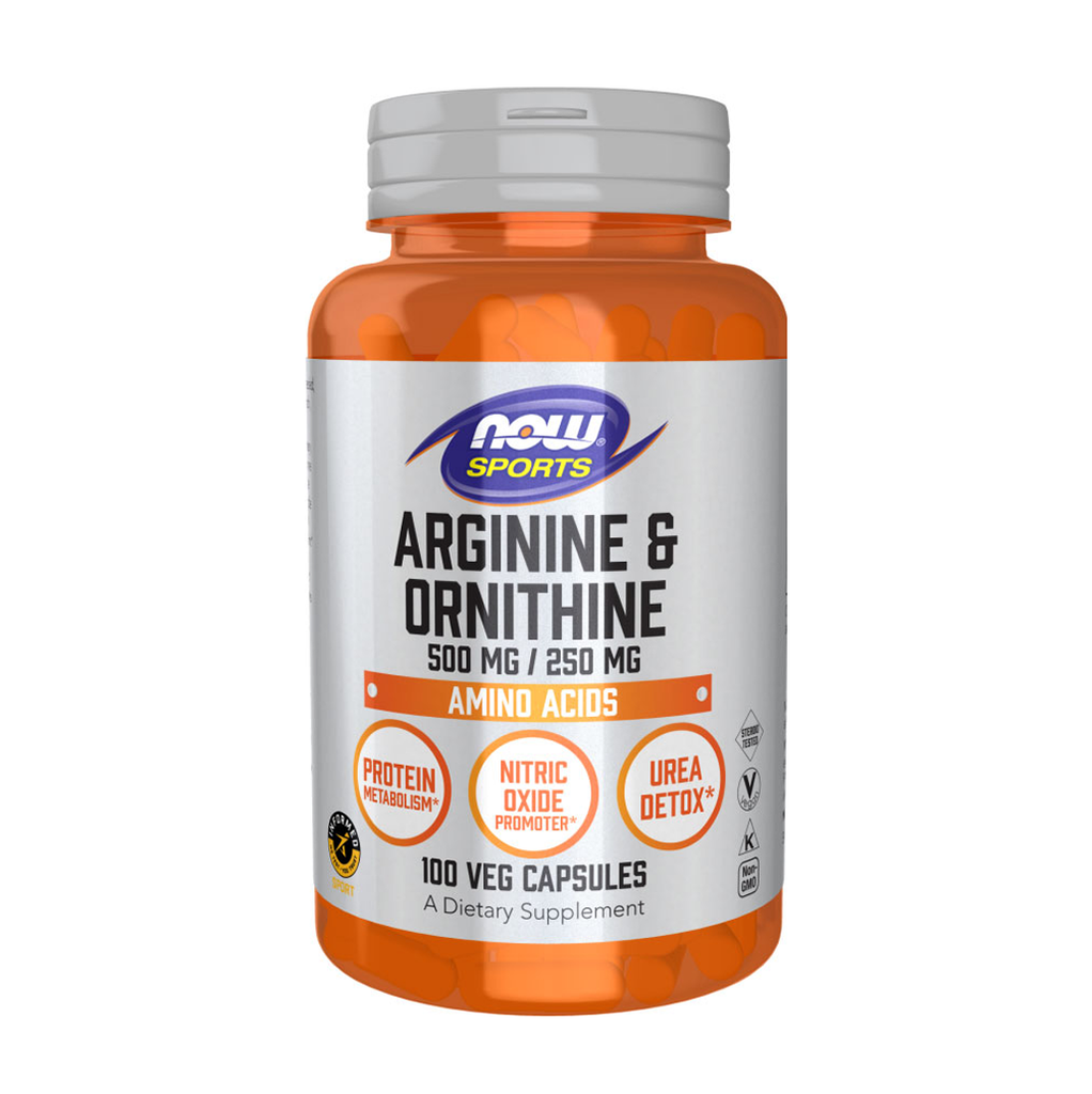 [10720] Now Sports Arginine & Ornithine 100 VCaps - 50 Servings