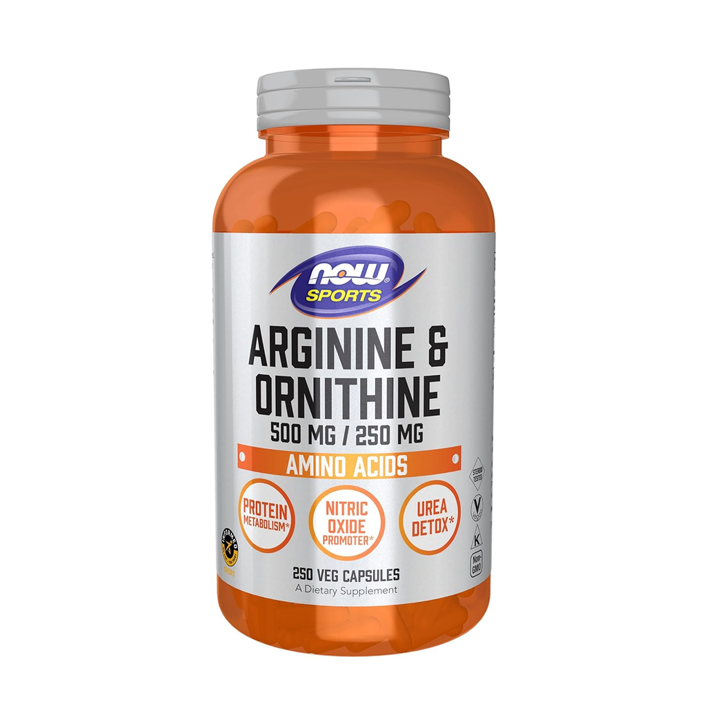 [10721] Now Sports Arginine & Ornithine 250 VCaps - 125 Servings