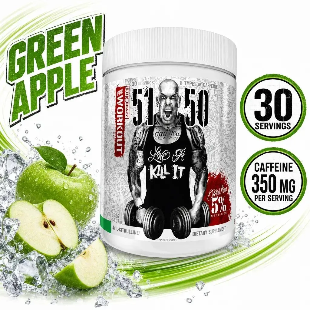 5% Nutrition Rich Piano 5150 Pre-Workout 375 g (Green Apple)
