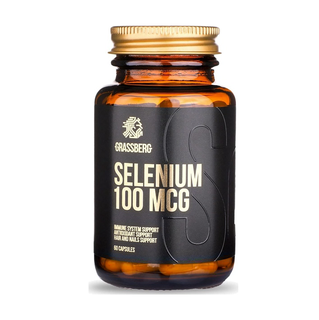 [11020] Grassberg Selenium 100 mcg 60 Caps - 60 Servings