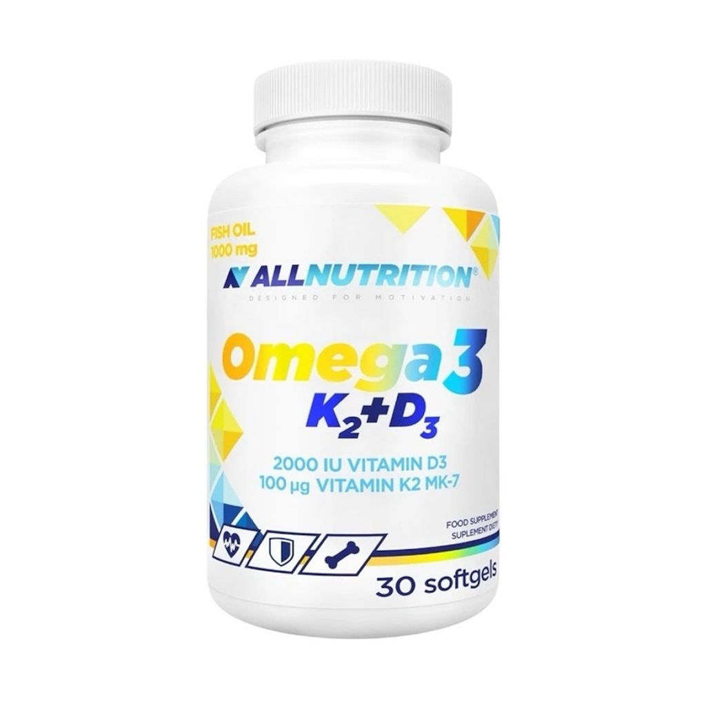 [11041] ALL Nutrition Omega 3+K2+D3 30 Caps - 30 Servings