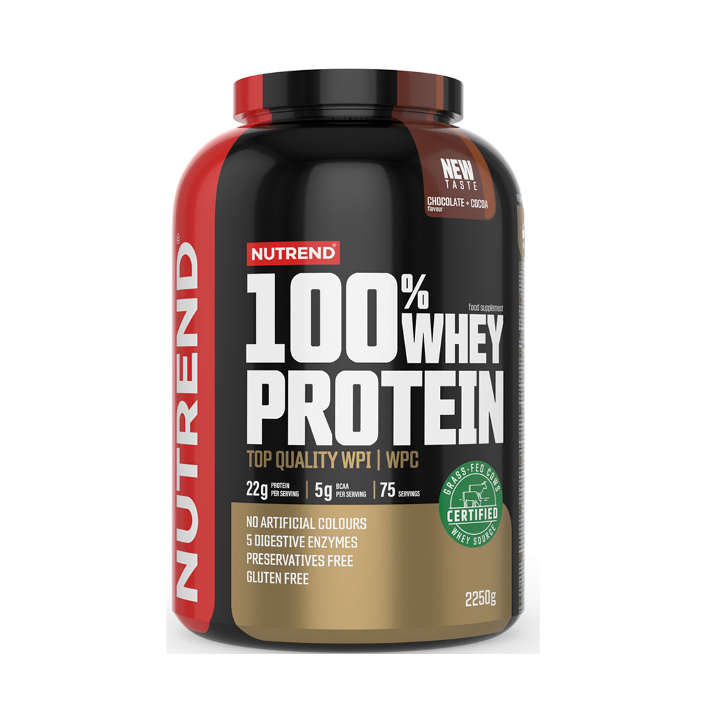 [11077] Nutrend 100% Whey Protein Gluten Free 2250 g - 75 Servings