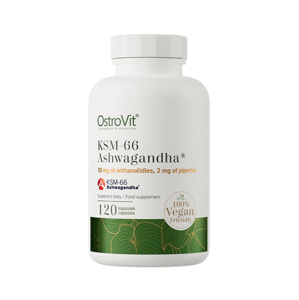 [11190] OstroVit KSM-66 Ashwagandha® VEGE 120 Caps - 120 Servings