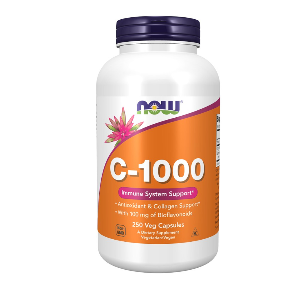 [11323] Now Vitamin C-1000 Veg 250 Capsules - 250 Servings