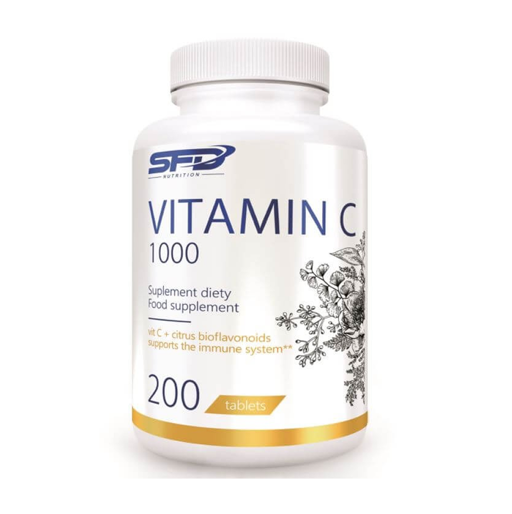 [11482] SFD NUTRITION VITAMIN C 1000 mg 200 Tabs - 200 Servings