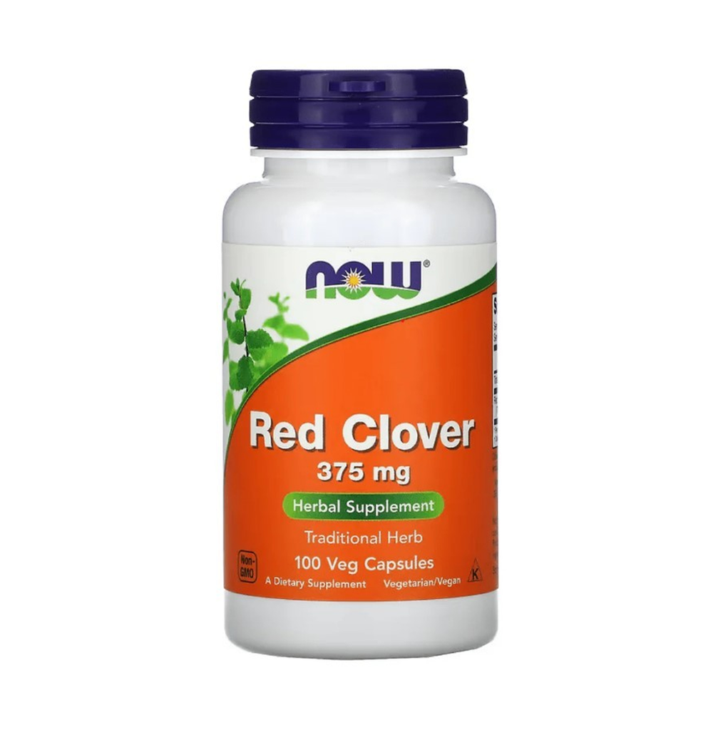 [11747] NOW Foods Red Clover 375 mg 100 Veg Caps - 50 Servings