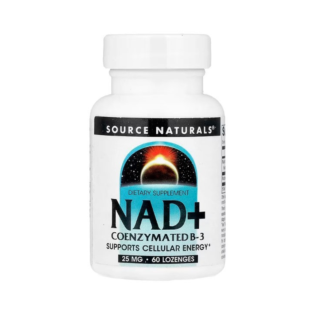 [11751] Source Naturals NAD+ Coenzymated B-3 60 Lozenges -60 Servings