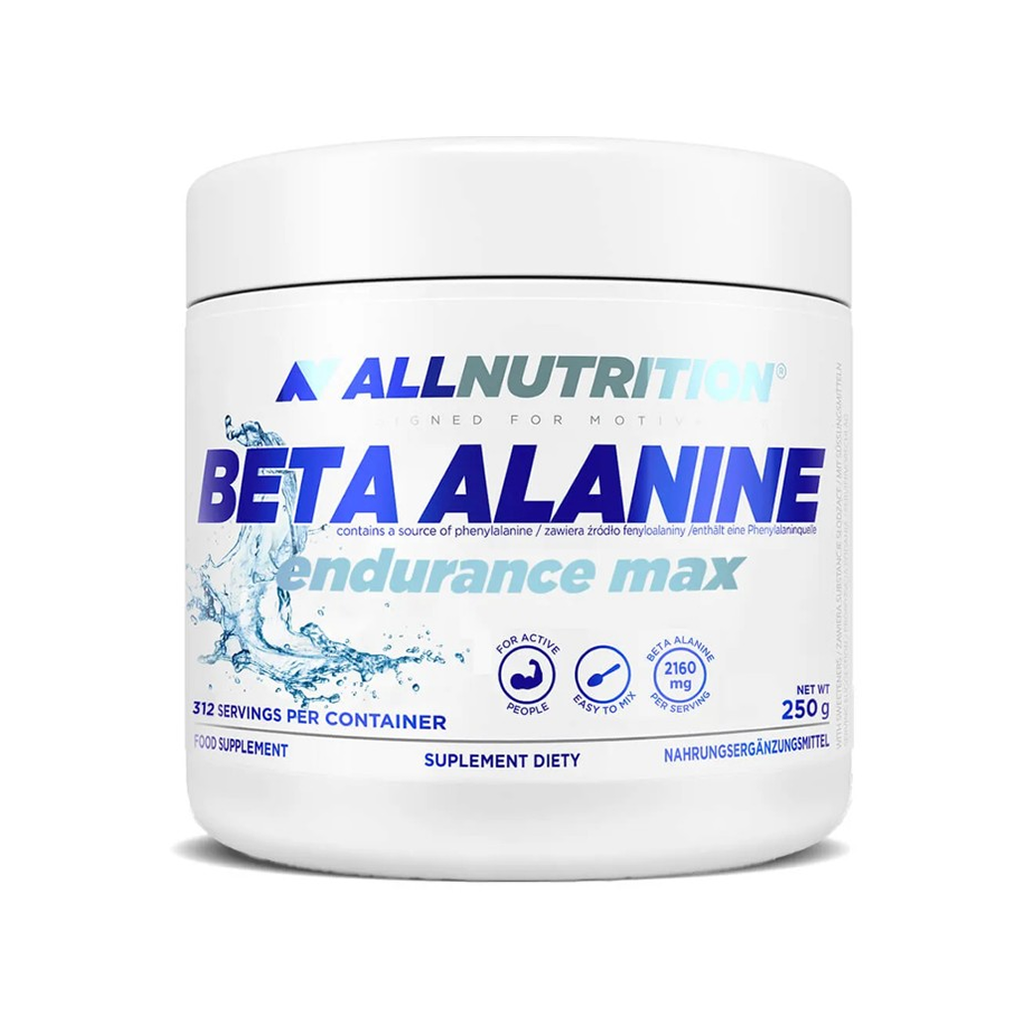 [11786] ALL Nutrition Beta Alanine Endurance Max 250 g - 312 Servings Natural Flavor