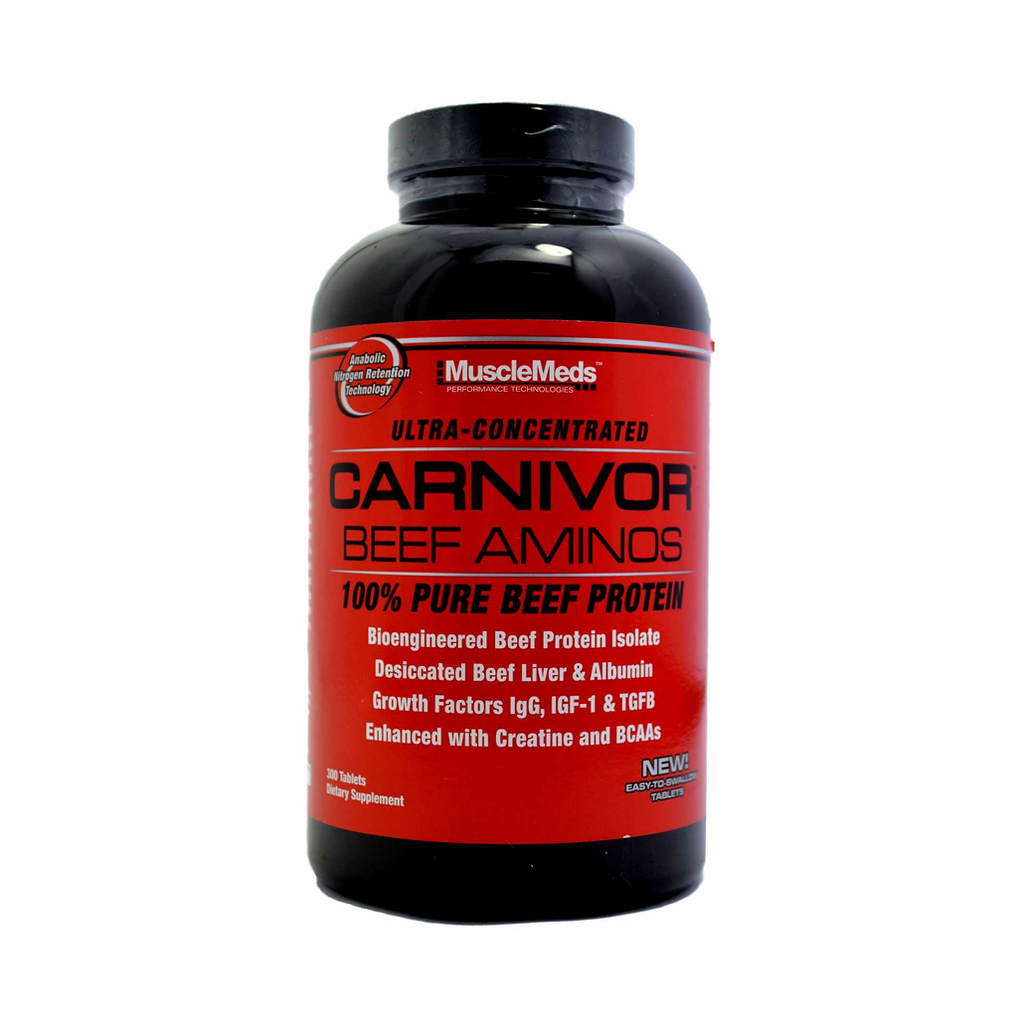 [11897] MuscleMeds Carnivor Beef Aminos 300 Tabs - 100 Servings