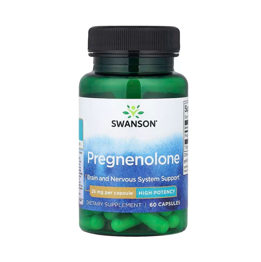 [11925] Swanson Pregnenolone High Potency 25 mg 60 Caps - 60 Servings