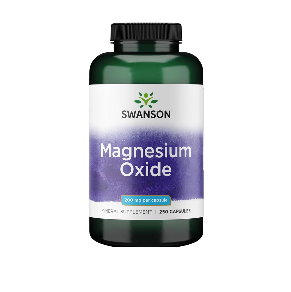 [11926] Swanson Magnesium Oxide 400 mg 250 Caps - 125 Servings