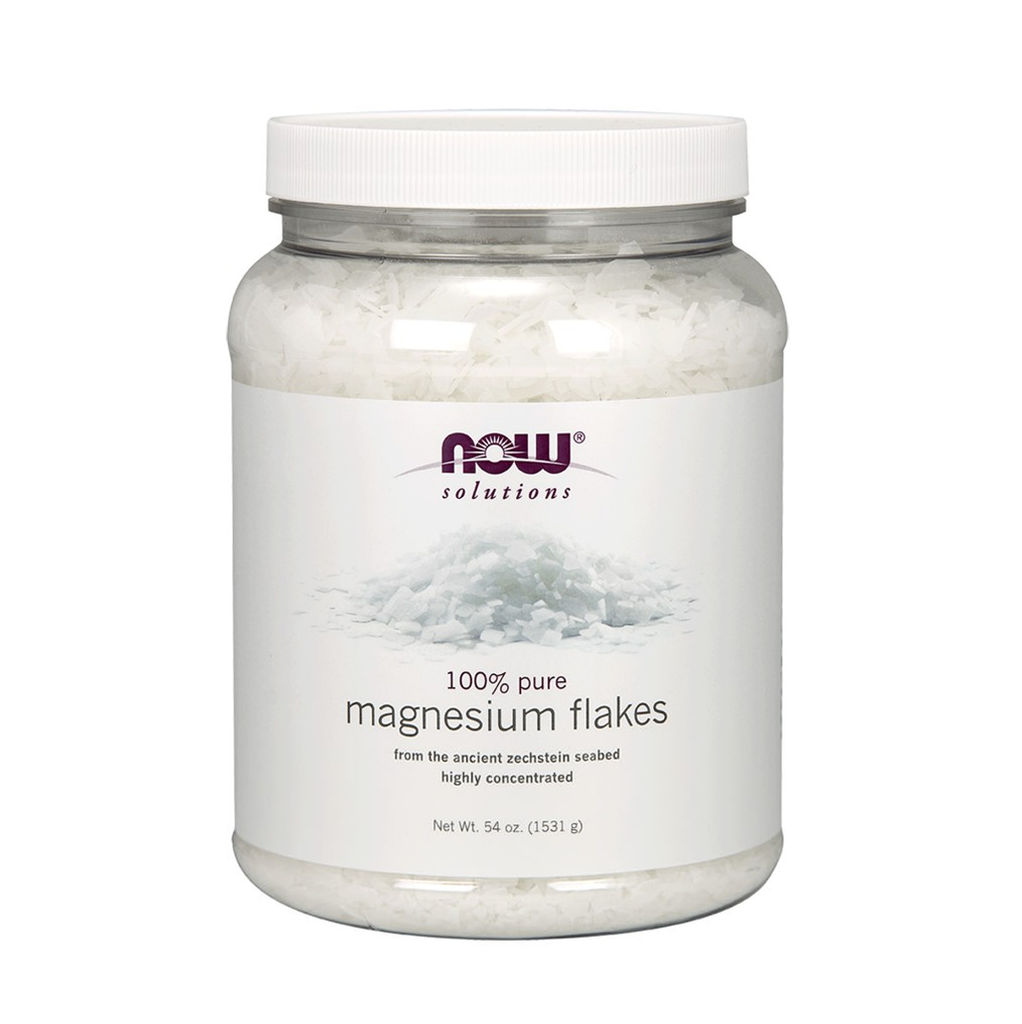 Now Magnesium Flakes 1531 g For Natural Bath Additive
