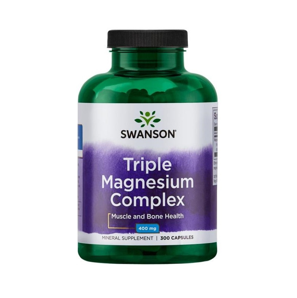 [12225] Swanson Triple Magnesium Complex 300 Capsules 400 mg - 300 Servings