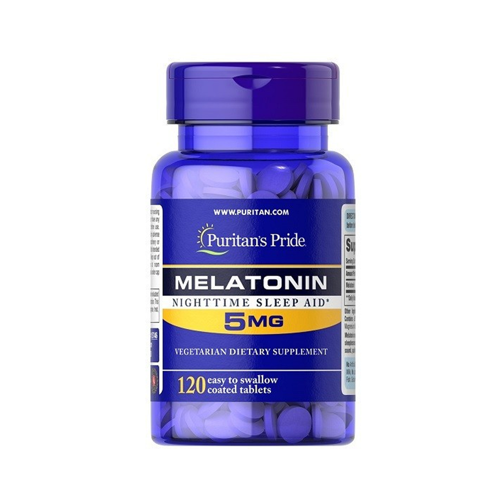 [12263] Puritan's Pride Melatonin 5 mg 120 Tabs - 120 Servings
