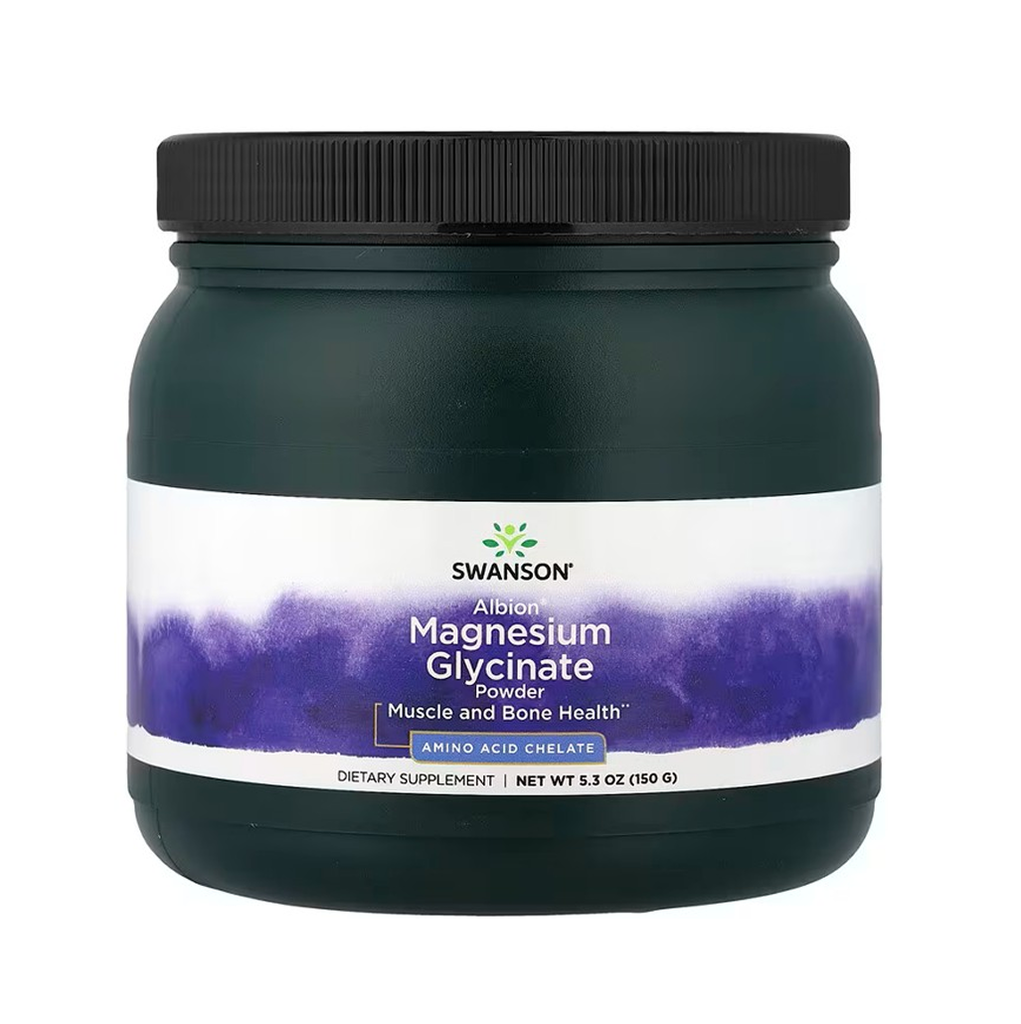 [12296] Swanson Albion® Magnesium Glycinate Powder 150 g - 30 Servings