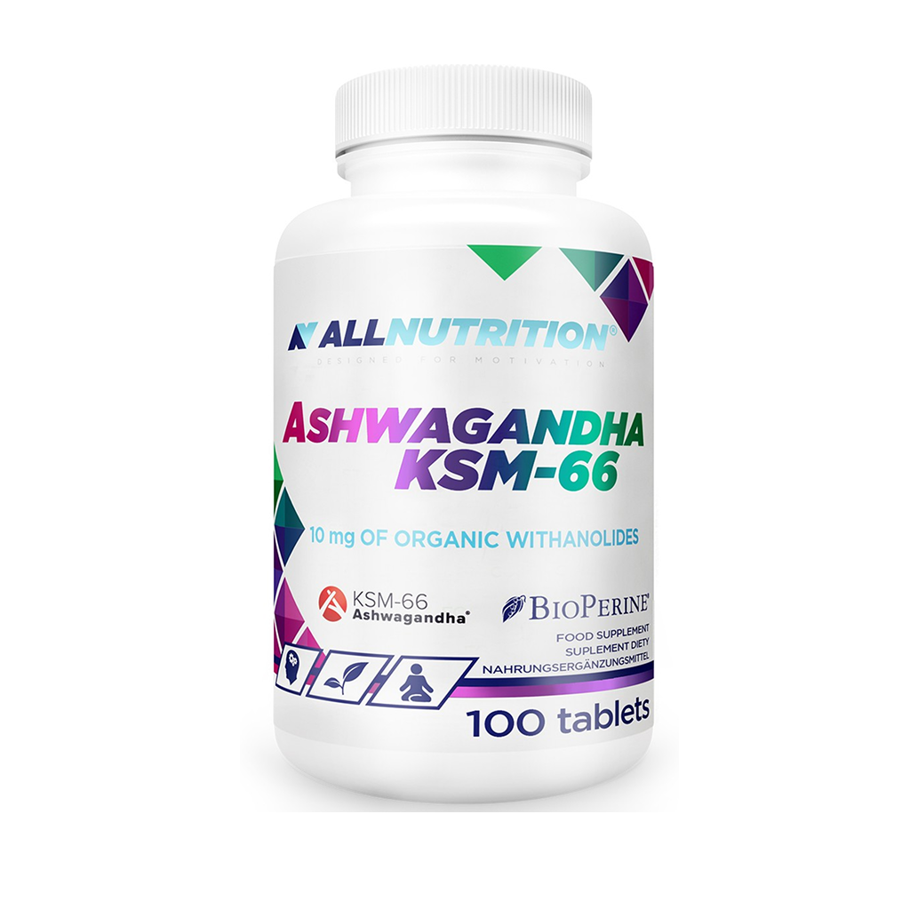 [12360] All Nutrition ASHWAGANDHA KSM-66 100 Caps - 200 Servings