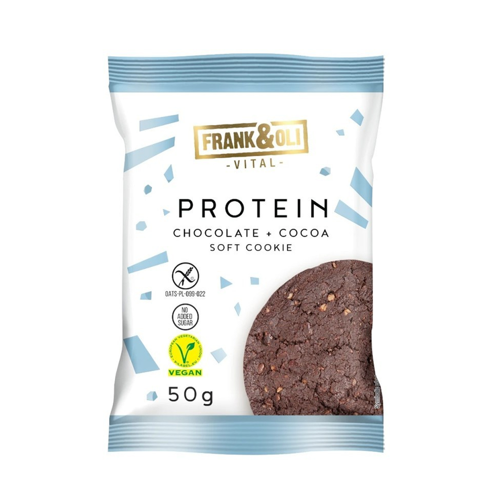 [12369] Frank & Oli Vegan Protein Cookie Chocolate & Cocoa 50 g