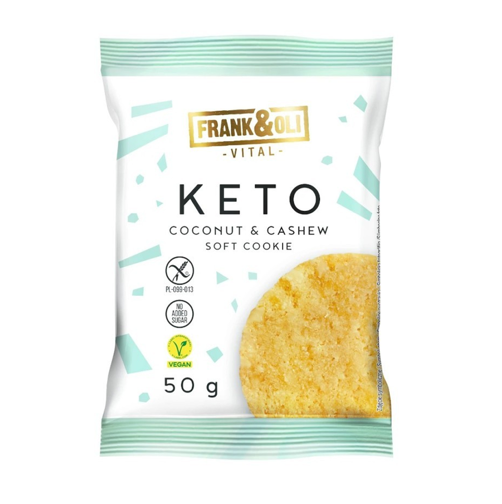 [12374] Frank & Oli Keto Coconut & Cashew Nut Cookie 50 g