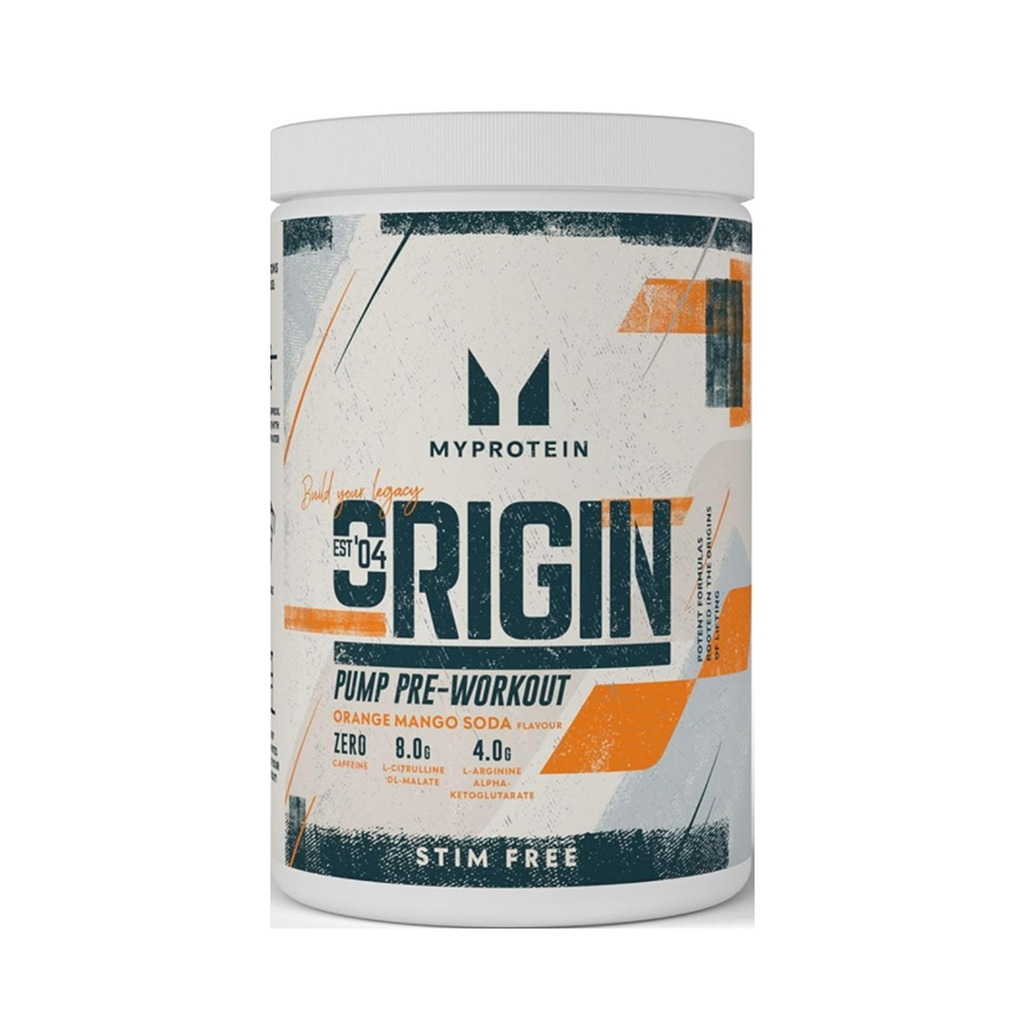 [12419] Warning Read Info Exp 31/05/2026 Origin Pump Pre-Workout | Stim & Caffeine-Free 600 g - 30 Servings
