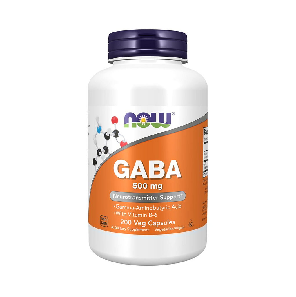 [12639] Now GABA 500 mg 200 Veg Capsules - 200 Servings