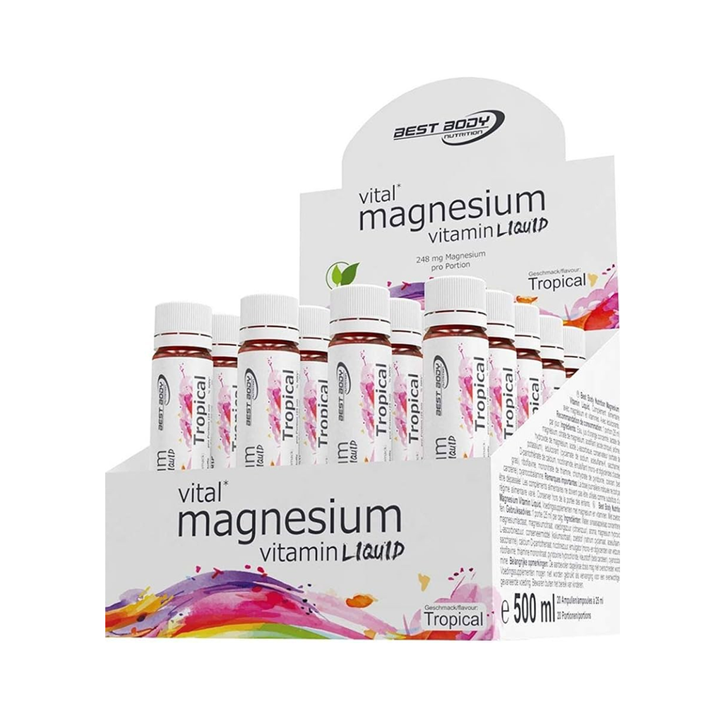 [12682] Best Body Nutrition Magnesium Liquid Shots Tropical 20 x 25 ml
