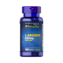 Puritan's Pride L-Arginine 500 mg 100 Caps -100 Servings
