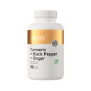 OstroVit Turmeric + Black Pepper + Ginger 90 Tabs - 90 Servings