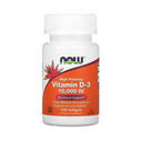 Now Foods Vitamin D3 High Potency 10,000 IU - 120 Softgels