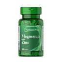 Puritan's Pride Magnesium With Zinc 100 Tabs - 50 Servings